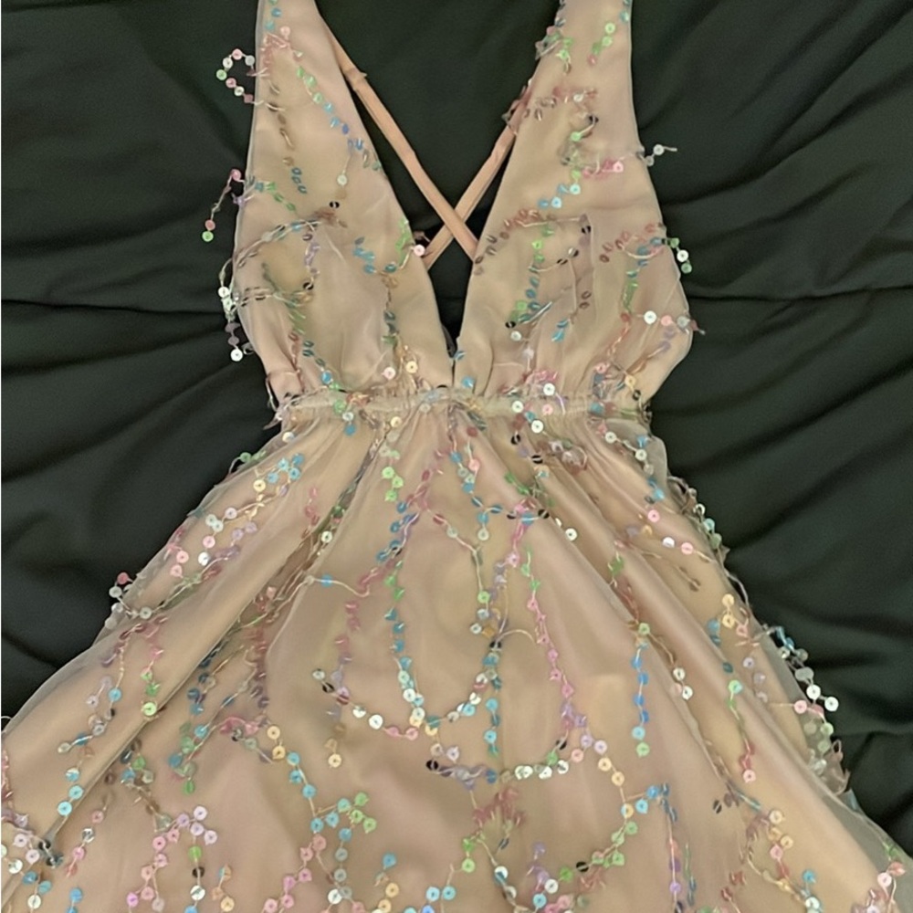 Selfie Leslie Multicolor Sequin Dress